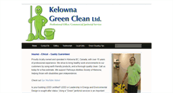 Desktop Screenshot of kelownagreenclean.com