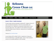Tablet Screenshot of kelownagreenclean.com
